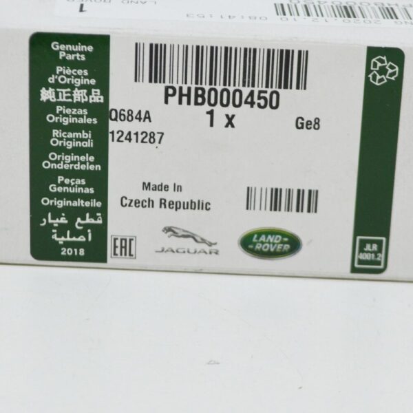 PHB000450 - LAND ROVER RANGE ROVER L322 AGR Air Filter PHB000450 New Original