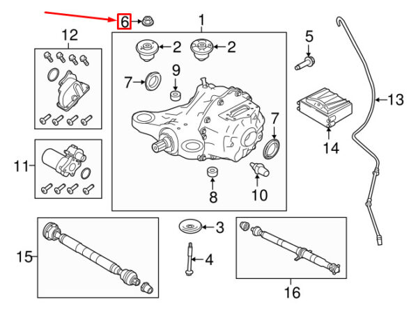RYH500510 - NEW 10PCS LAND ROVER DISCOVERY L462 REAR BRACKET CONTROL ARM GROOVE RYH500510