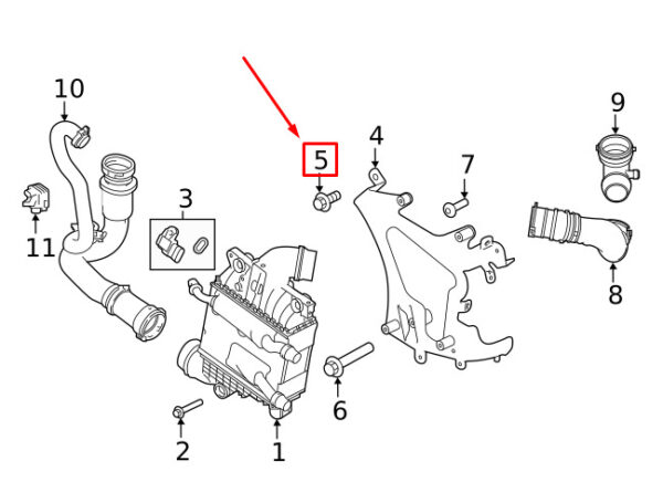 RYP501080 - LAND ROVER RANGE ROVER SPORT L494 Mount Screw RYP501080 NEW GENUINE