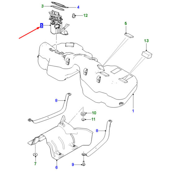 T4A17514 - JAGUAR F-PACE X761 Kraftstofftankgeber und Pumpenbaugruppe T4A17514 NEW ECHT