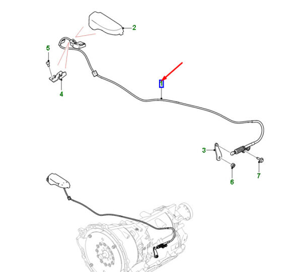 T4A17528 - JAGUAR F-PACE X761 Transmission Tax Cable T4A17528 NEW ORIGINAL