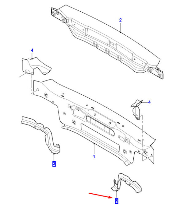 T4A3882 - JAGUAR F-PACE X761 Rear Panel Left Gain T4A3882 NEW Original