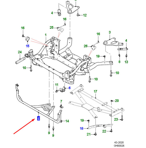 T4A51199 - Jaguar F-PACE X761 Radiator Protector T4A51199, Original Part