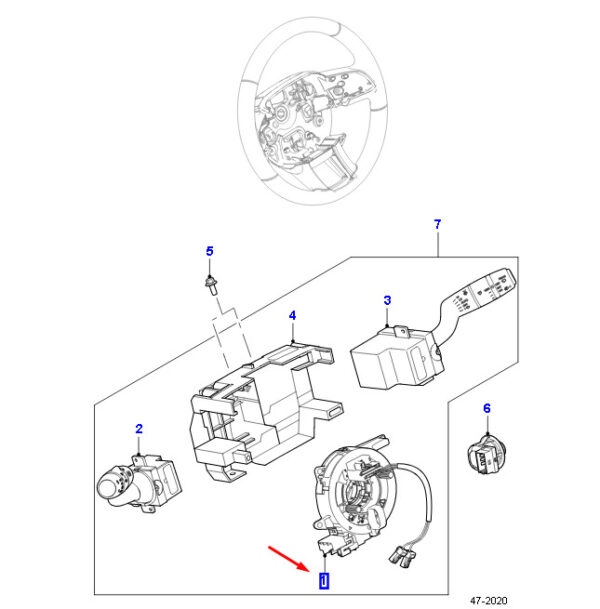 T4N16223 - JAGUAR F-PACE X761 Steering Angle Sensor T4N16223 NEW ORIGINAL