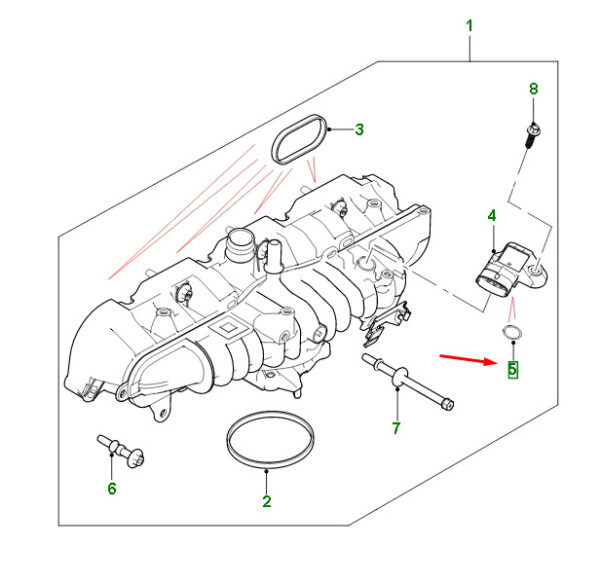 T4N19137 - JAGUAR F-PACE X761 Man Sensor-O-Ring T4N19137 NEW ORIGINAL