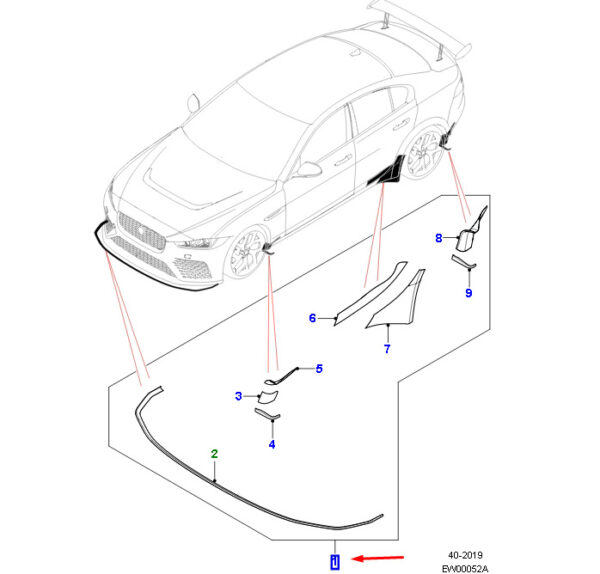 T4N28722 - JAGUAR XE X760 Protective Film Set T4N28722, NEW, ORIGINAL