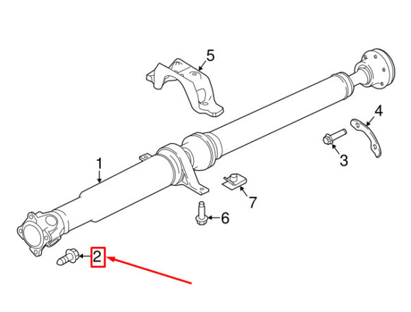 TYG500130 - LAND ROVER RANGE ROVER SPORT L320 REAR DRIVE SHAFT TYG500130 REAR DRIVE SHAFT