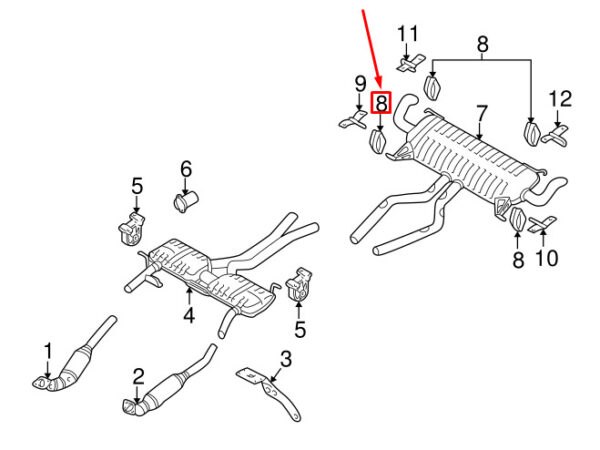 WCS000110 - LAND ROVER RANGE ROVER L322 Flue System WCS000110 NEW GENUINE
