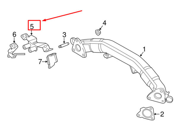 WCU500130 - LR DISCOVERY L462 Front Right Exhaust Mount WCU500130 NEW GENUINE