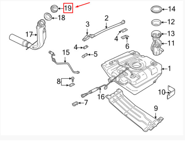 WLD500100 - LAND ROVER DISCOVERY II L318 Tank Lid WLD500100 NEW ORIGINAL