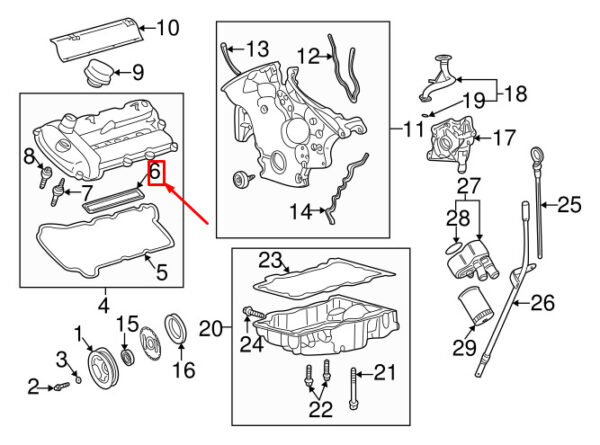 XR847907 - Jaguar XJ X351 Camshaft Cover Spark Plug Gasket XR847907 NEW GENUINE