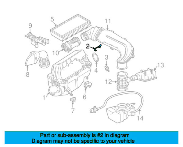 A0000941125 - Mercedes-Benz Air Filter Housing Lid Clip A0000941125