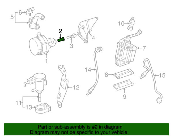 A0001420353 - NEW MERCEDES-BENZS CL-CLASS SECONDARY AIR INJECTION PUMP INSULATOR A0001420353