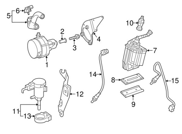 A0001420353 - NEW MERCEDES-BENZS CL-CLASS SECONDARY AIR INJECTION PUMP INSULATOR A0001420353
