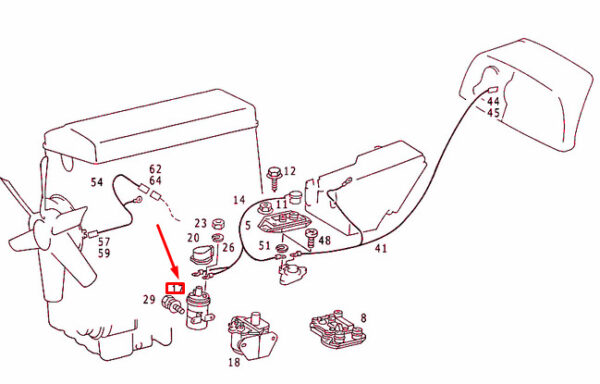 A0001586203 - NEW MERCEDES-BENZ E W124 IGNITION COIL A0001586203 ORIGINAL