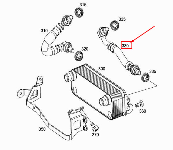 A0002703800 - NEW MERCEDES-BENZ E W213 ENGINE OIL RETURN LINE A0002703800 ORIGINAL