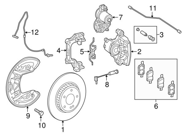 A0004211800 - NEW MERCEDES-BENZ C AMG CLASS FRONT DISC BRAKE ANTI-RATTLE CLIP A0004211800