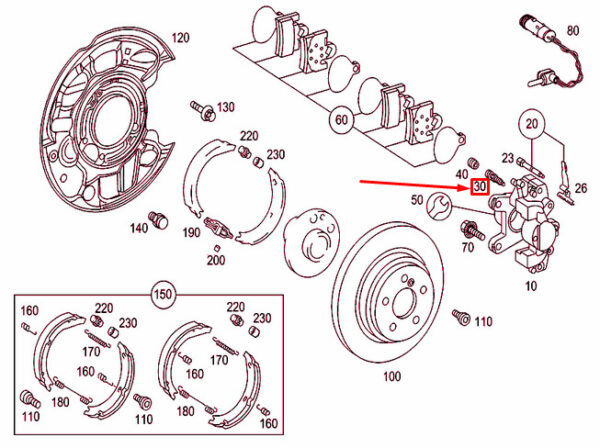 A0004213965 - NEW MERCEDES-BENZ C W203 REAR BRAKE CALIPER BLEEDER VALVE A0004213965 ORIGINAL