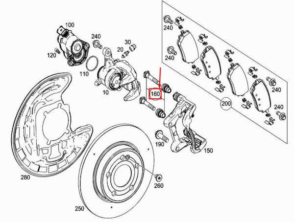 A0004217200 - NEW MERCEDES-BENZ A W177 FRONT DUST SHOE A0004217200 ORIGINAL