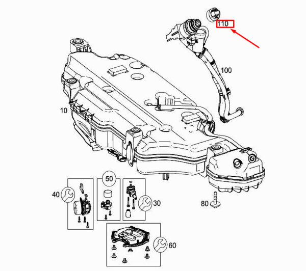A0004701800 - Mercedes-Benz A W177 Tank Lid A0004701800 NEW ORIGINAL