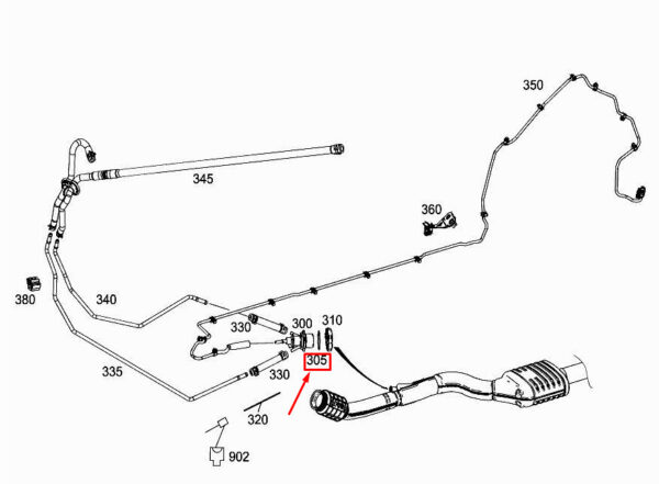 A0004920056 - New MERCEDES-BENZ C W205 Injection Nozzle Profile Seal A0004920056