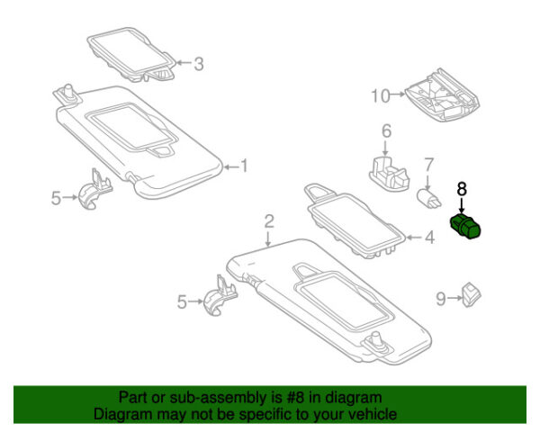 A0005402066 - NEW MERCEDES-BENZ SLC SL CLASS COURTESY LIGHT SOCKET GENUINE