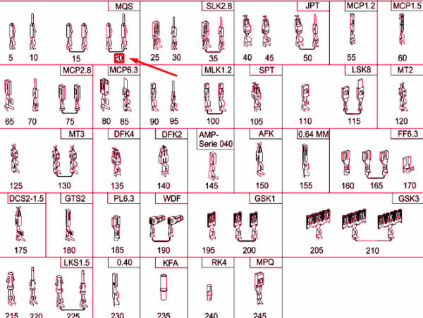 A0005404505 - NEW MB CLA C117 CONTACT PIN REPAIR WIRING CABLE LEAD A0005404505