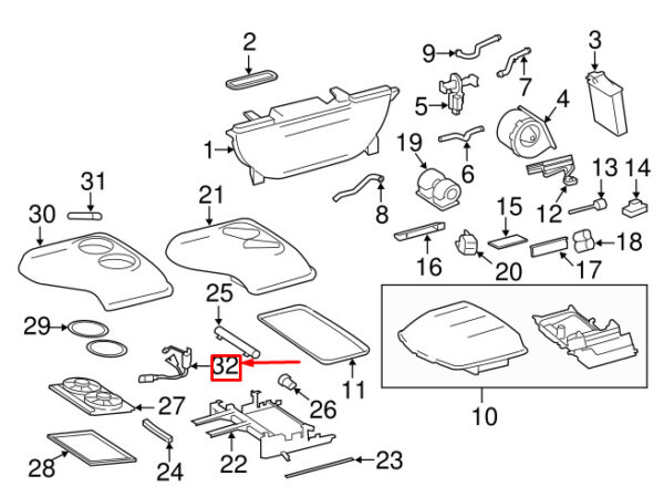 A000540680264 - NEW MB SPRINTER 906 AIR CONDITIONER WIRING HARNESS A000540680264 OEM