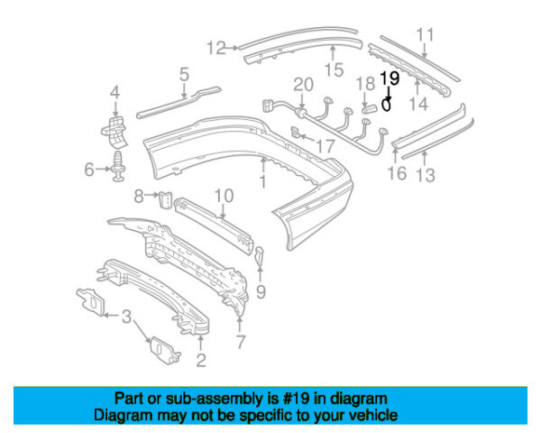 A00054206519011 - Spacer for Mercedes-Benz parking aid sensor A00054206519011
