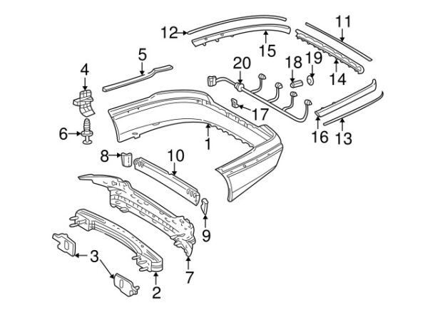 A00054206519011 - Spacer for Mercedes-Benz parking aid sensor A00054206519011