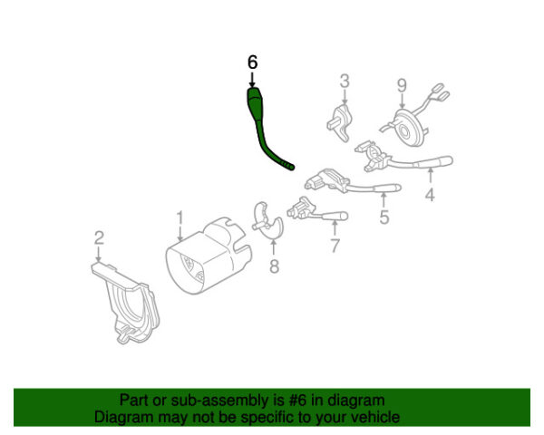 A0005451144 - NEW MERCEDES-BENZ E CLS CLASS STEERING COLUMN TILT CONNECTOR A0005451144 ORIGINAL