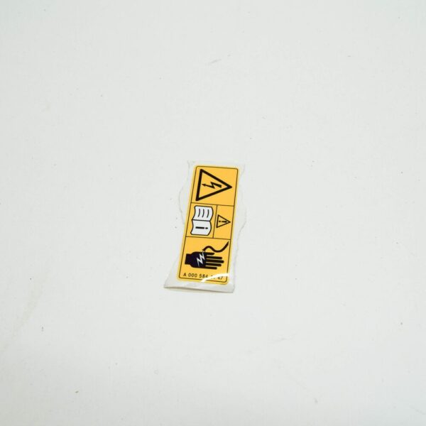A0005844147 - NEW MERCEDES-BENZ CLA C117 HIGH VOLTAGE HAZARD WARNING LABEL A0005844147