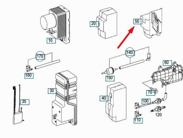 A0008000318 - Genuine Mercedes Benz E 200 220 270 280 CDI W211 A0008000318 Bracket