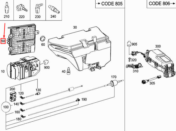 A0008005519 - Mercedes-Benz GL X166 Compressed Air Storage Unit LHD A0008005519 NEW ORIGINAL