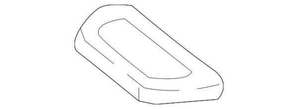 A00081039008Q96 - NEW MERCEDES-BENZ E CLASS REAR CARGO COVER HANDLE A00081039008Q96 ORIGINAL