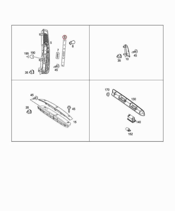 A0008201177 - Bulb holder Mercedes Benz 111 CDI 115 CDI 119 original A0008201177