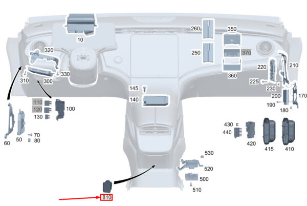 A0008201805 - NEW MERCEDES-BENZ GLE W167 SOCKET-OUTLET A0008201805
