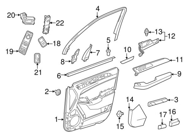 A0008202503 - Mercedes-Benz Rear Courtesy Light A0008202503