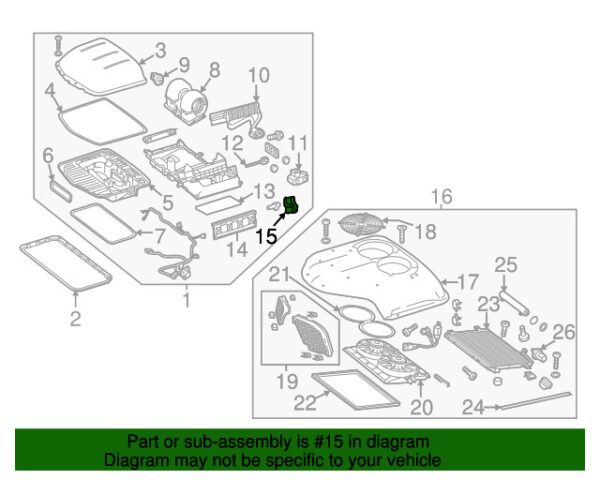 A0008206108 - NEW MERCEDES-BENZ SPRINTER CLASS REAR HVAC MIXED DOOR OPERATOR A0008206108 GENUINE