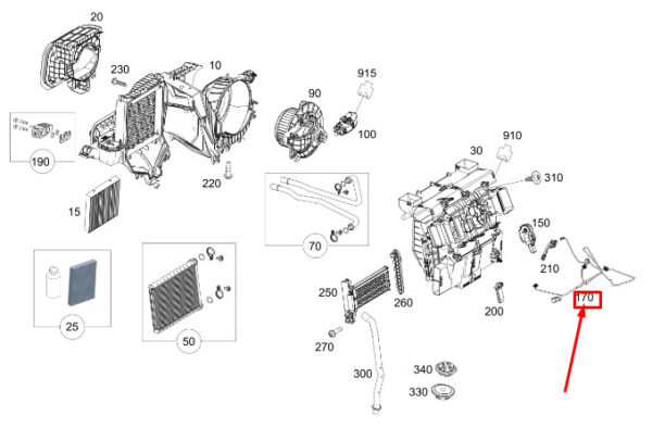 A0008209103 - Mercedes-Benz Sprinter 907 Air Conditioning Wiring A0008209103 NEW ORIGINAL
