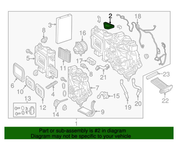 A0008310700 - NEW MERCEDES-BENZ METRIS CLASS FRONT HVAC CASE SEAL A0008310700 ORIGINAL