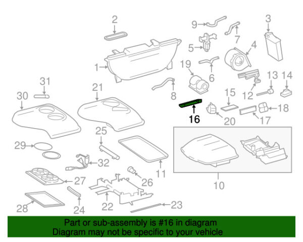 A0008311300 - NEW MERCEDES-BENZ SPRINTER CLASS REAR INSTRUMENT PANEL AIR CHANNEL A0008311300