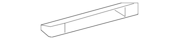 A0008311300 - NEW MERCEDES-BENZ SPRINTER CLASS REAR INSTRUMENT PANEL AIR CHANNEL A0008311300