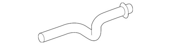 A0008321800 - MERCEDES-BENZ SPRINTER CLASS FRONT HVAC HEATING HOSE OUTLET PIPE A0008321800