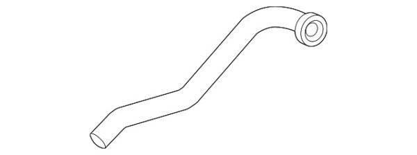 A0008321900 - MERCEDES-BENZ SPRINTER CLASS FRONT HVAC HEATER HOSE OUTLET PIPE A0008321900