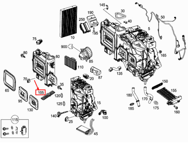 A0008351200 - NEW MERCEDES-BENZ VITO W447 FILTER HOUSE COVER A00083200 ORIGINAL