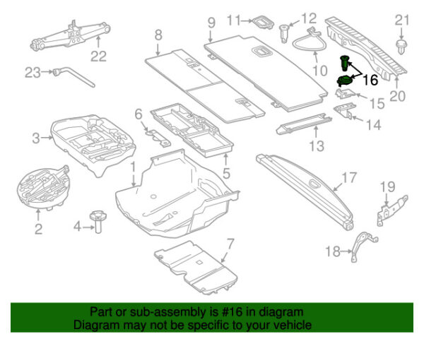 A00086038147J07 - NEW MERCEDES-BENZ GLS GL CLASS REAR BEND DOWN HOOK A00086038147J07 ORIGINAL