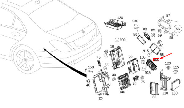 A0009006418 - NEW MERCEDES-BENZ S W222 PARKTRONIC SYSTEM CONTROL UNIT A0009006418