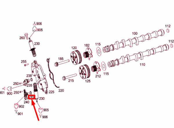 A0009050343 - NEW MERCEDES-BENZ ML W164 CAMSHAFT OUTLET POSITION SENSOR A0009050343 ORIGINAL