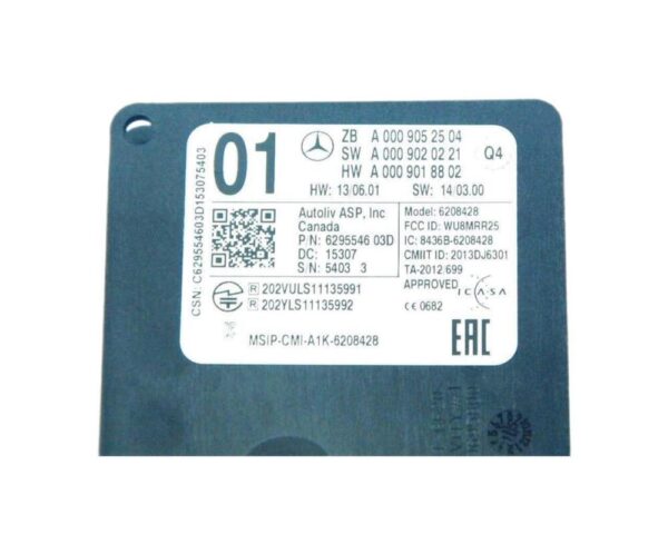 A0009052504 - Mercedes-Benz Radar Sensor for CLA GLA ML GLE GLS SLK SLC A B CLS Genuine A0009